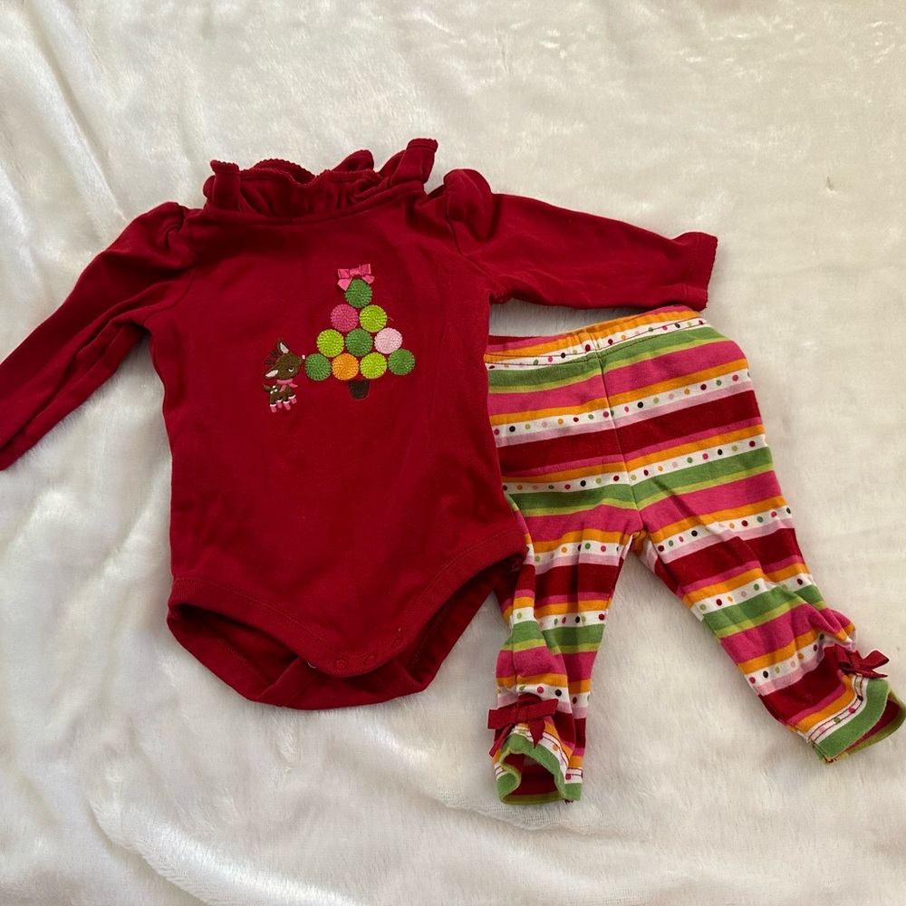 Gymboree Christmas pant set